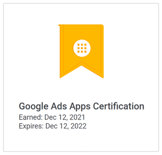 Google Ads Apps Certification - re7consulting