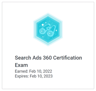 Search Ads 360 Certification Exam Certification - re7consulting