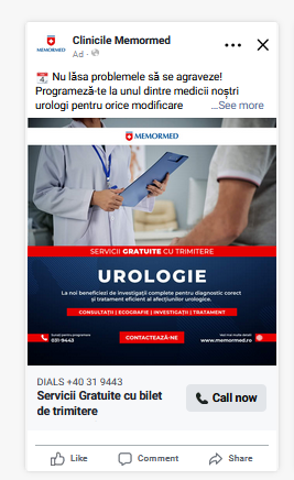 re7consulting advertisement for Memormed – Urology